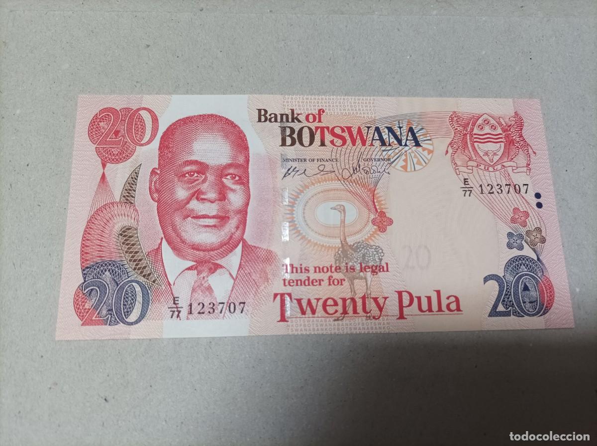 Billetes extranjeros: Billete Botswana, 20 pula, a&ntilde;o 2008, UNC - Foto 1
