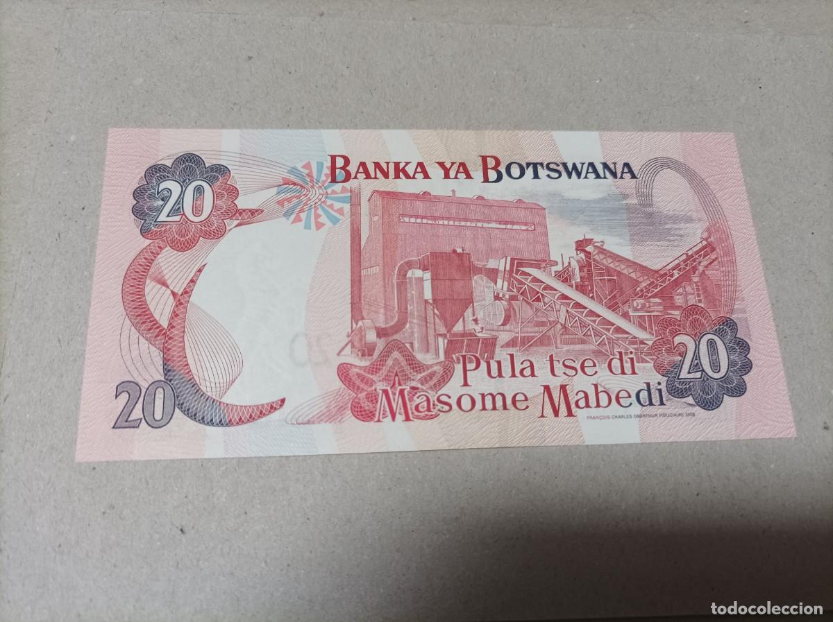 Billetes extranjeros: Billete Botswana, 20 pula, a&ntilde;o 2008, UNC - Foto 2