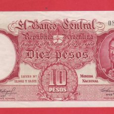 Billetes extranjeros: 10 PESOS. ARGENTINA. AÑO 1954. LEY 12.962 Y 13.571. BILLETE BANKNOTE EN CALIDAD SIN CIRCULAR / UNC