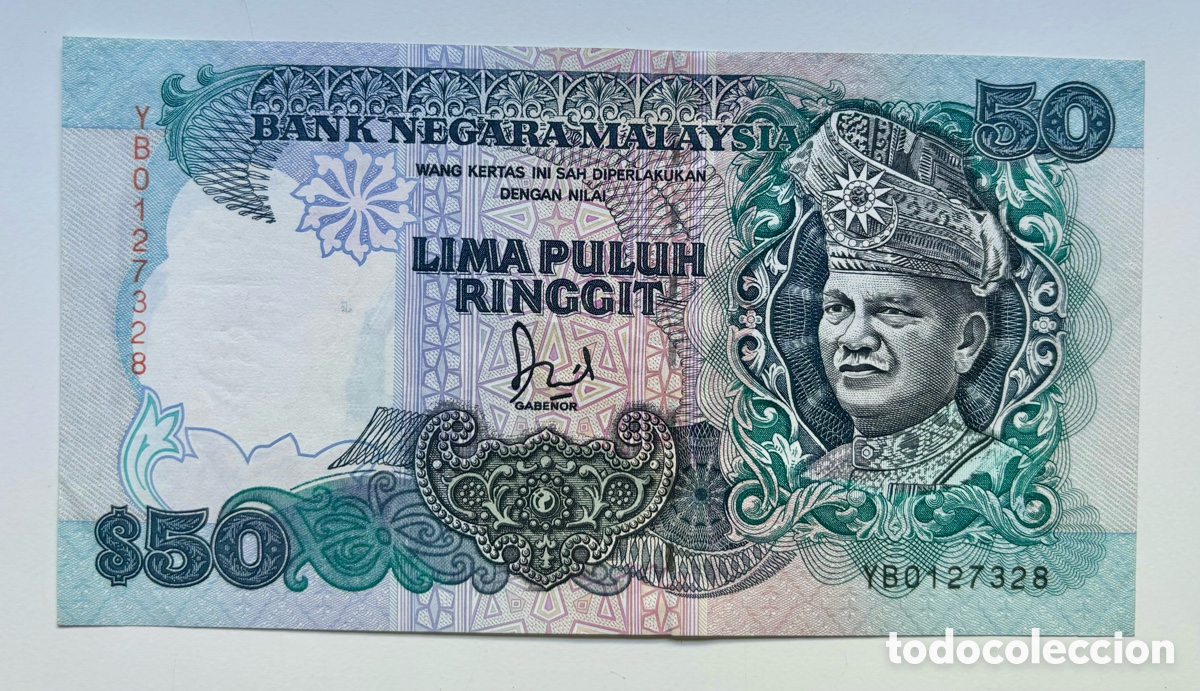 Billetes extranjeros: Billete MALASIA 50 Ringgit (1987) EBC. Malaysia - Foto 1