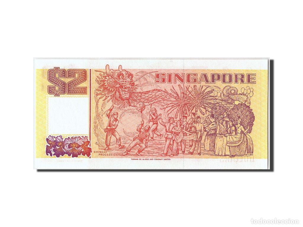 Billetes extranjeros: [#305789] Billete, 2 Dollars, Singapur, UNC - Foto 2