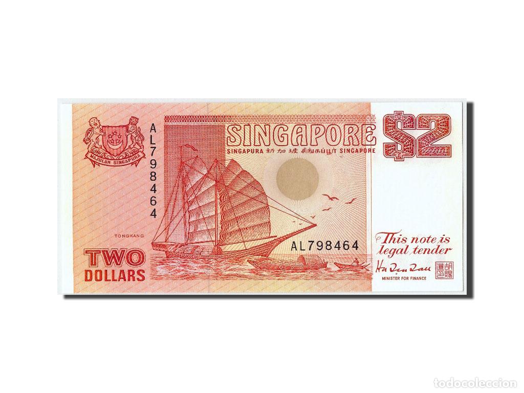 Billetes extranjeros: [#305789] Billete, 2 Dollars, Singapur, UNC - Foto 1