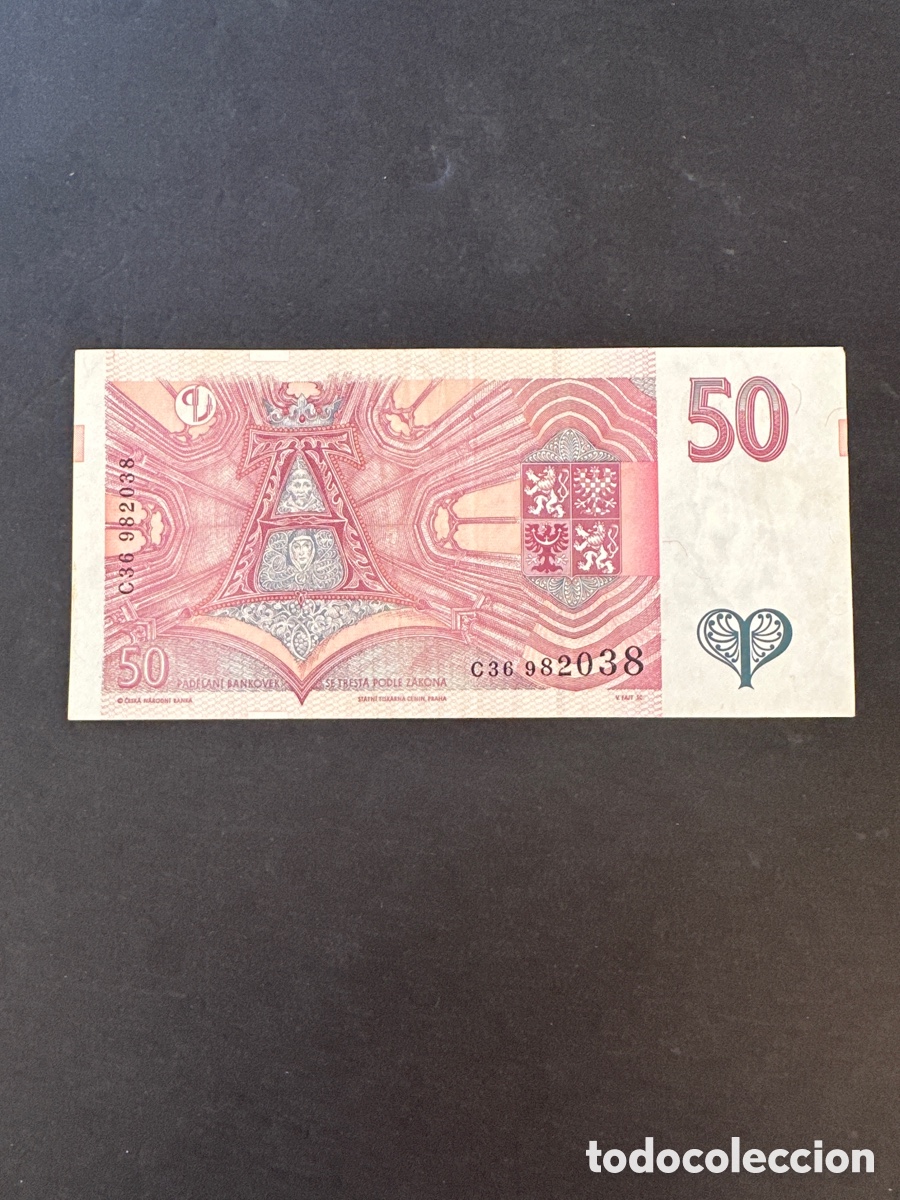 Billetes extranjeros: Billete de Chequia - Foto 2