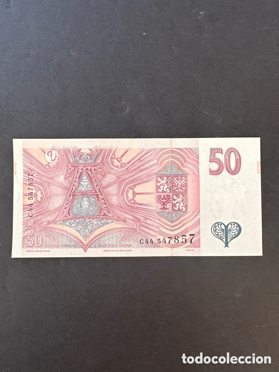 Billetes extranjeros: Billete de Chequia - Foto 2