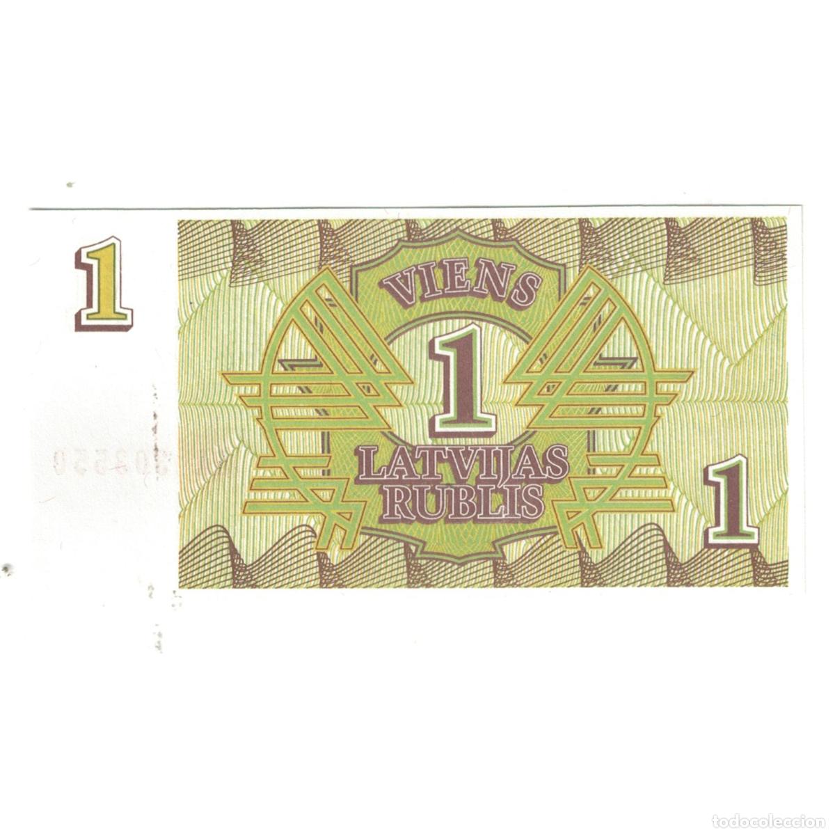 Billetes extranjeros: [#240553] Billete, 1 Rublis, Letonia, KM:35, UNC - Foto 2