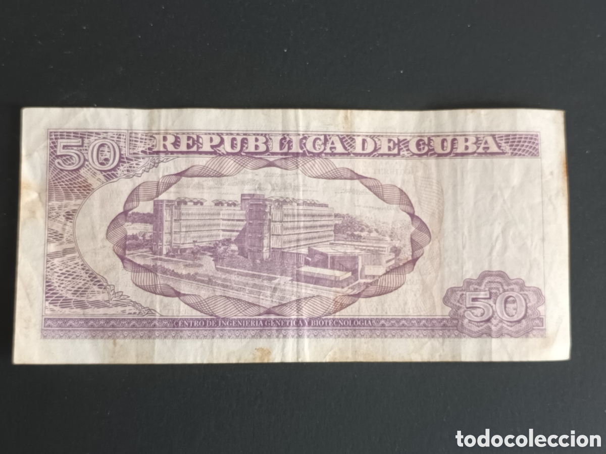 Billetes extranjeros: CUBA. 50 PESOS DE 2014. CIRCULADOS. - Foto 2