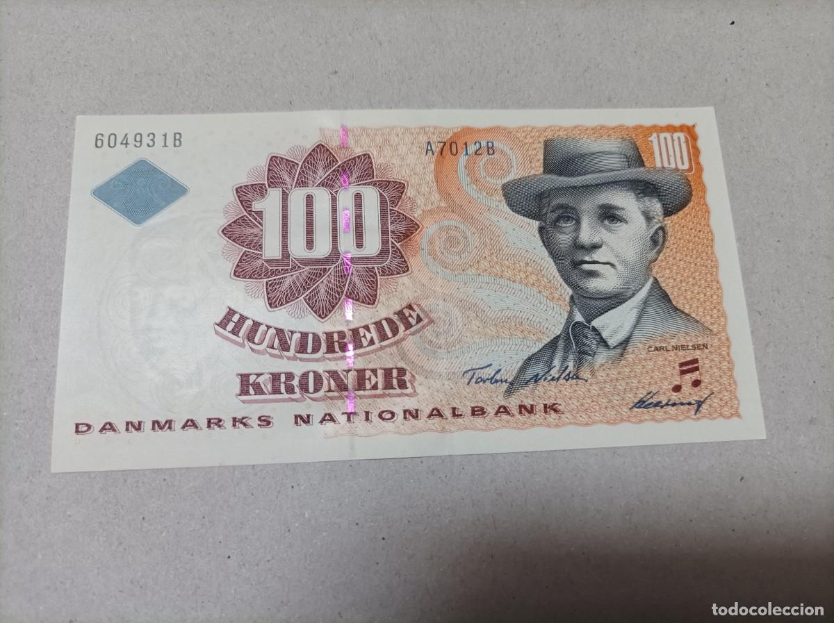 Billetes extranjeros: Billete Dinamarca, 100 kroner, a&ntilde;o 2001, UNC - Foto 2
