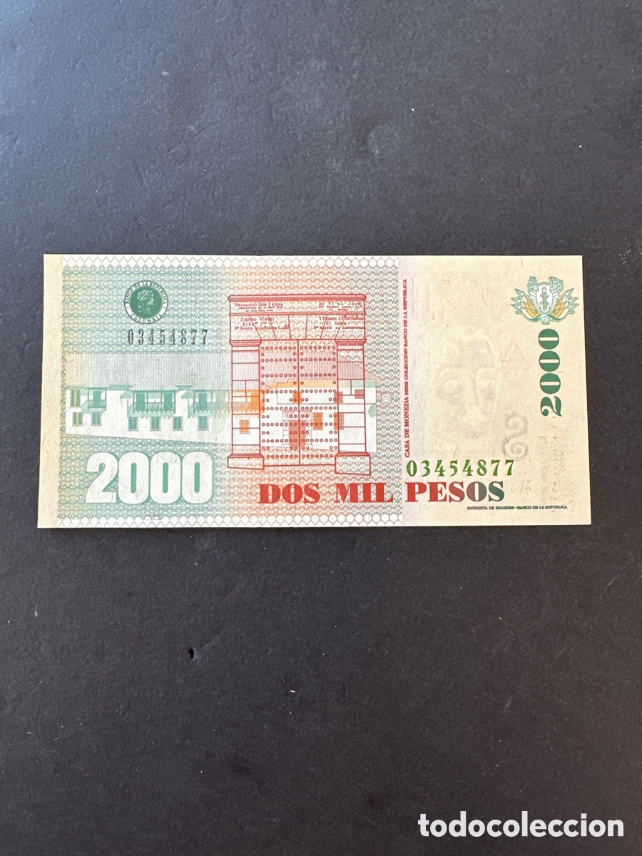 Billetes extranjeros: Billete de Colombia - Foto 2
