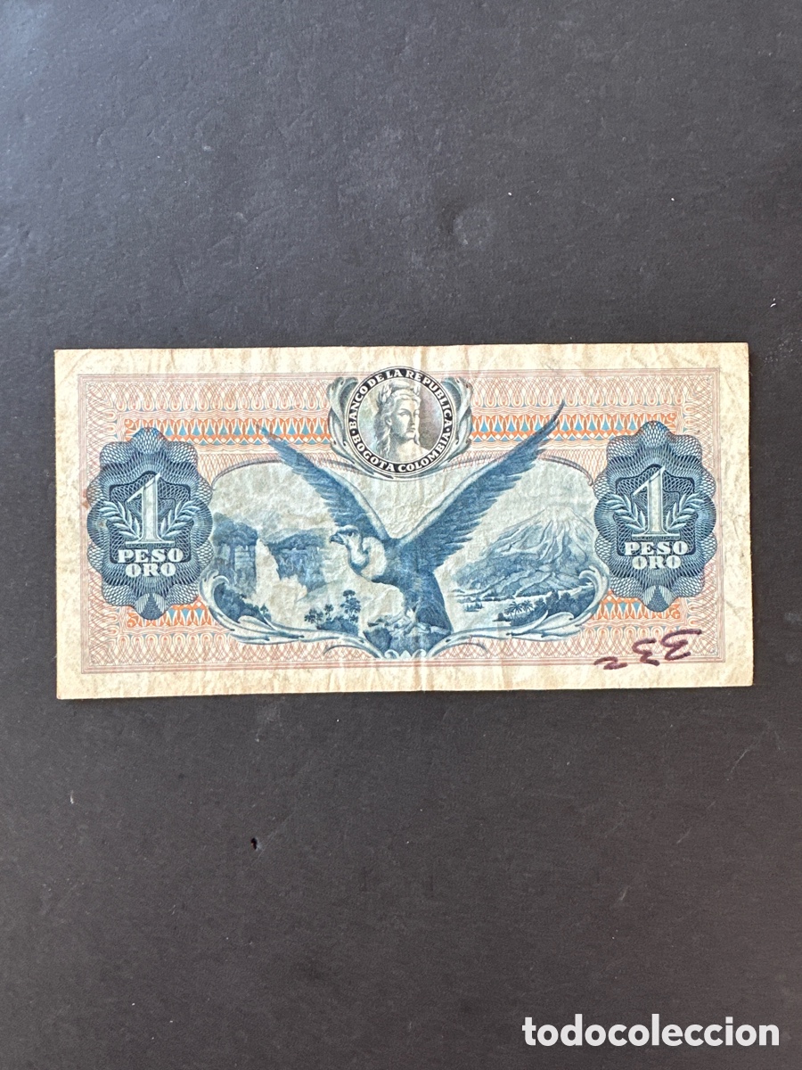 Billetes extranjeros: Billete de Colombia - Foto 2