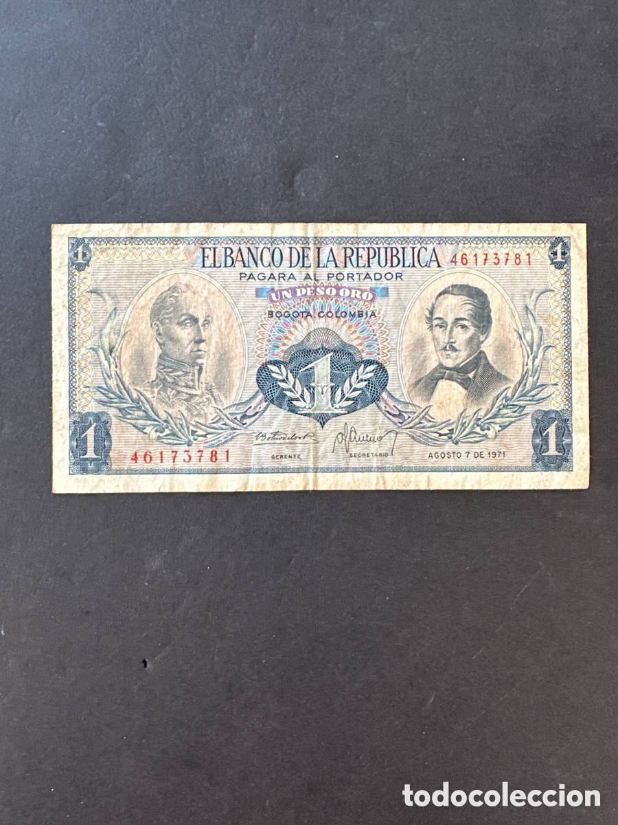 Billetes extranjeros: Billete de Colombia - Foto 1