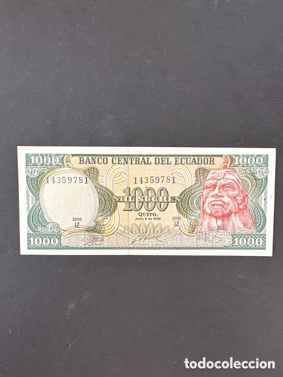 Billetes extranjeros: Billete de Ecuador - Foto 1