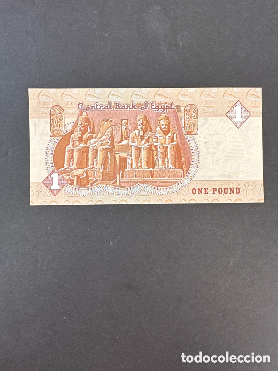 Billetes extranjeros: Billete de Egipto 1 pound a&ntilde;o 2001 UNC - Foto 2