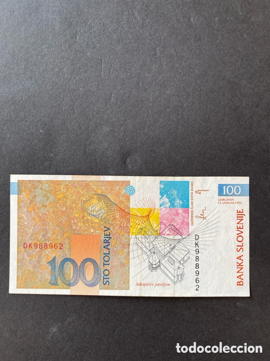 Billetes extranjeros: Billete de Eslovenia - Foto 2