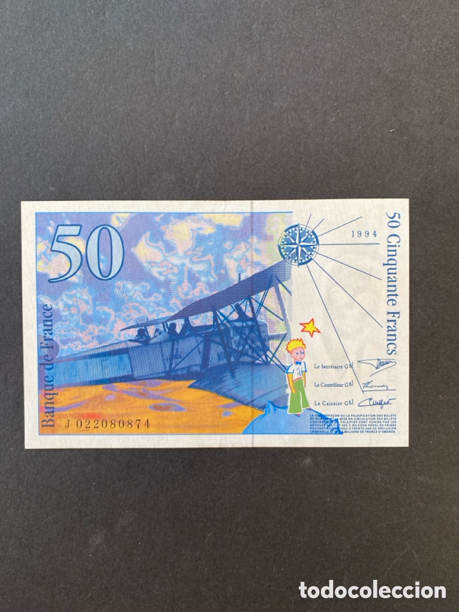 Billetes extranjeros: Billete de Francia - Foto 2