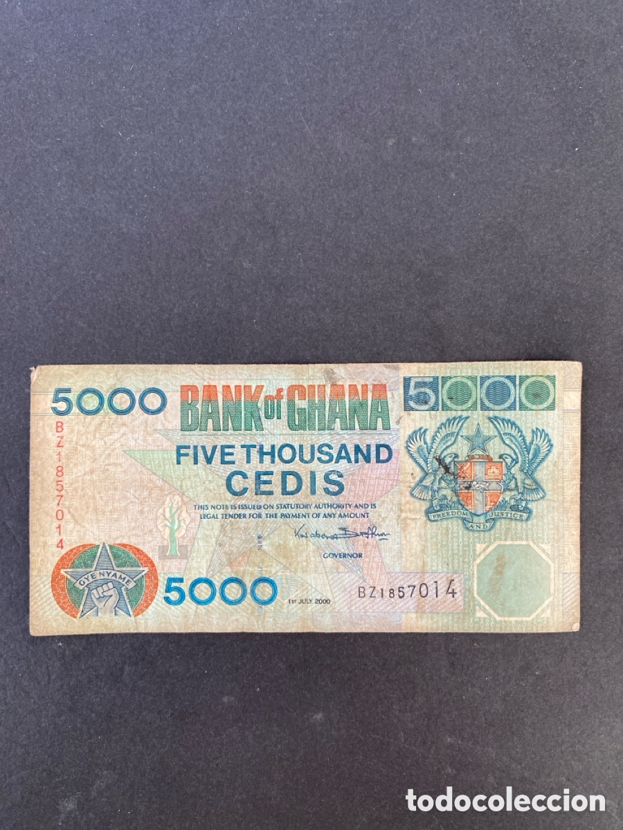 Billetes extranjeros: Billete de Ghana - Foto 1