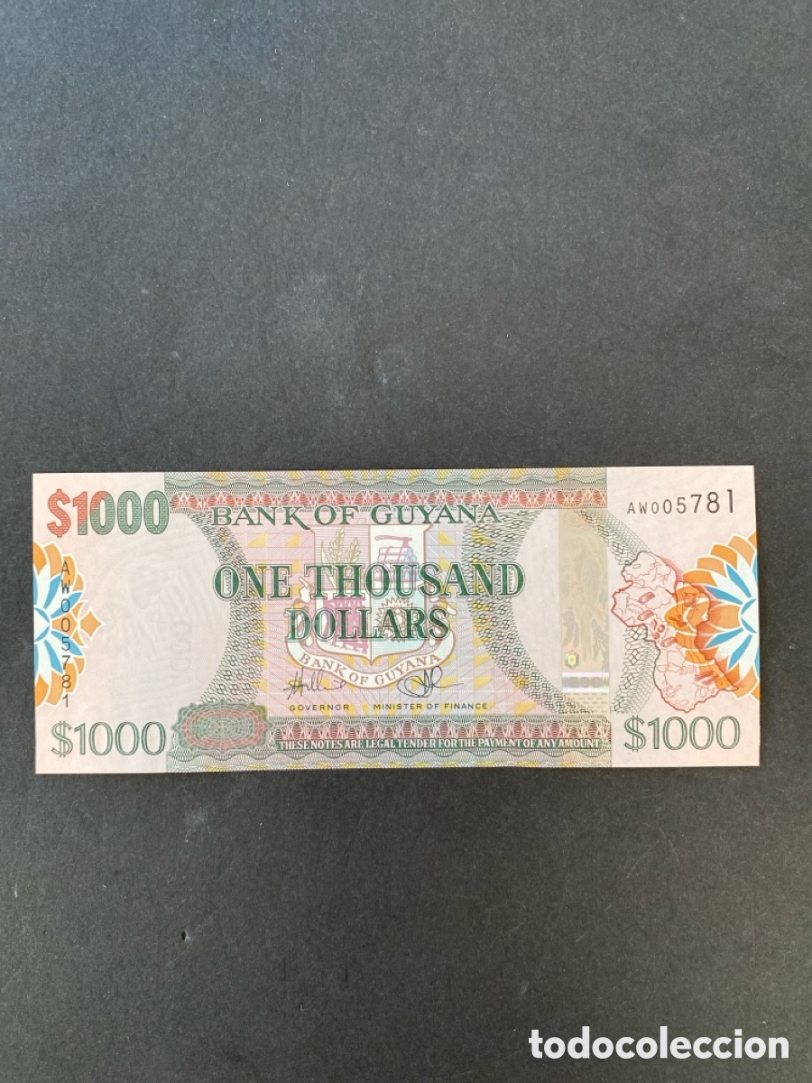 Billetes extranjeros: Billete de Guyana - Foto 1