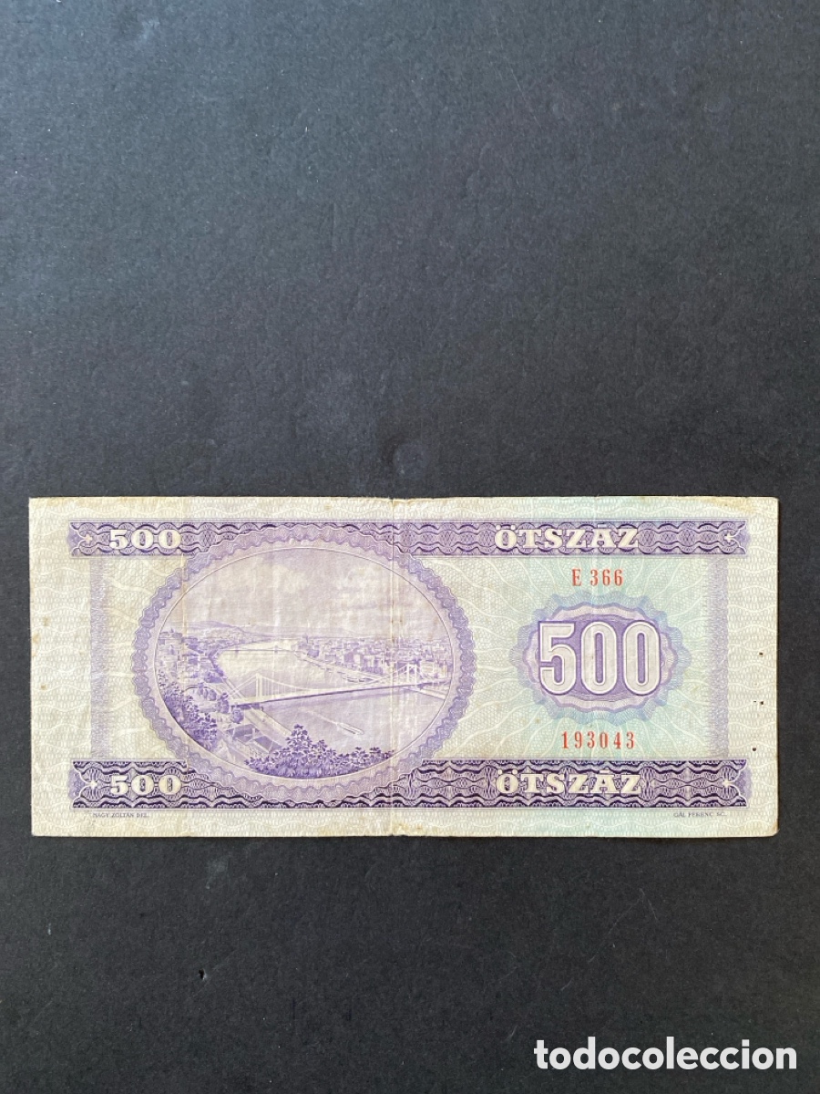 Billetes extranjeros: Billete de Hungr&iacute;a - Foto 2