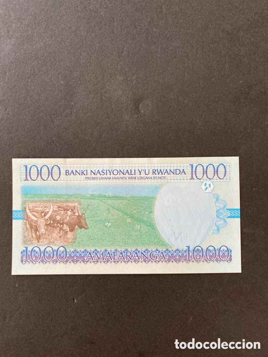 Billetes extranjeros: Billete de Ruanda - Foto 2