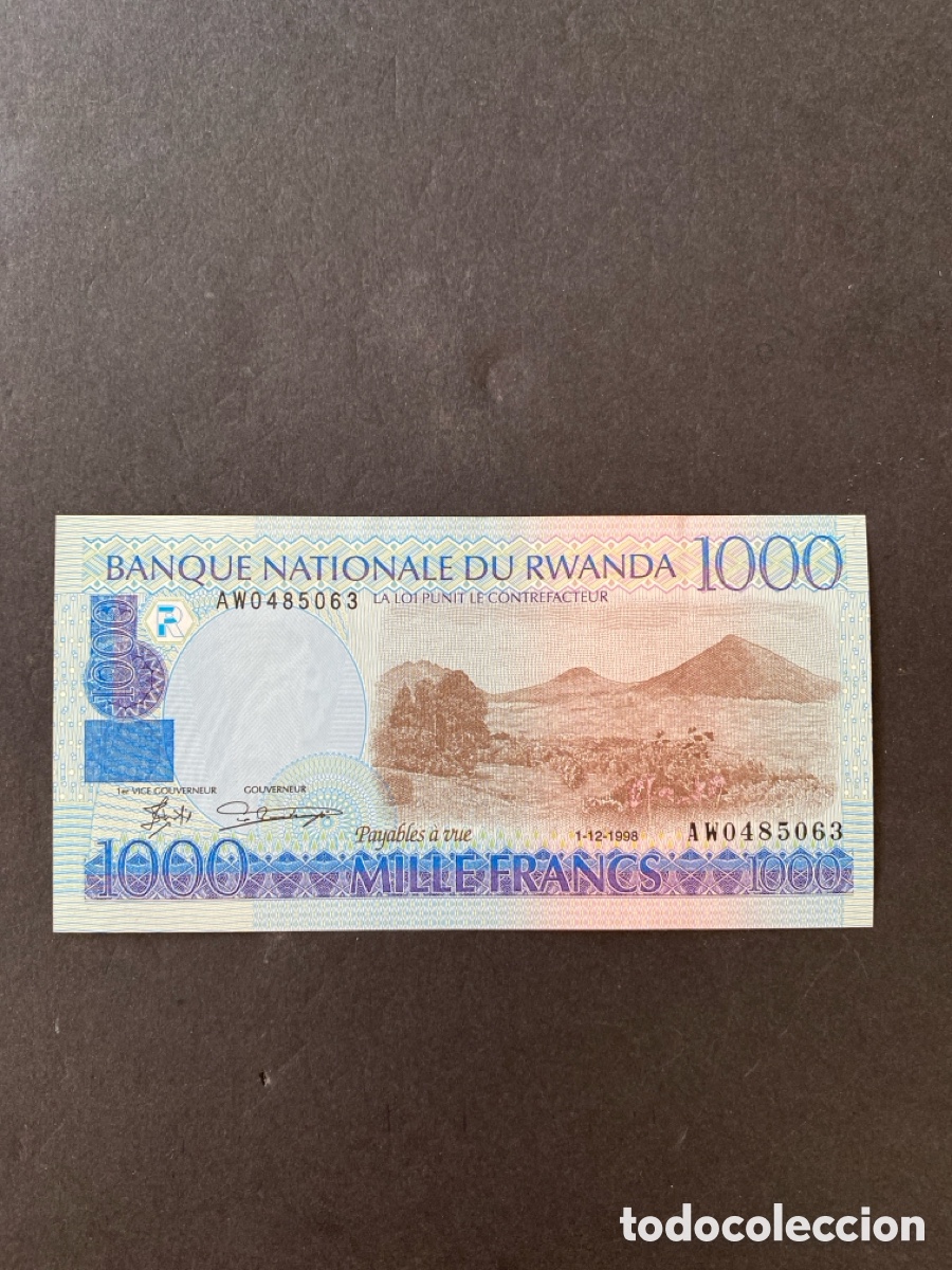 Billetes extranjeros: Billete de Ruanda - Foto 1