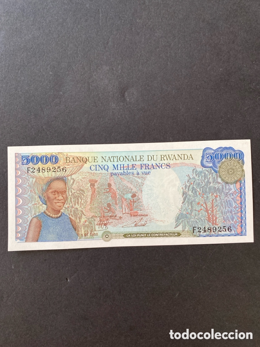 Billetes extranjeros: Billete de Ruanda - Foto 1