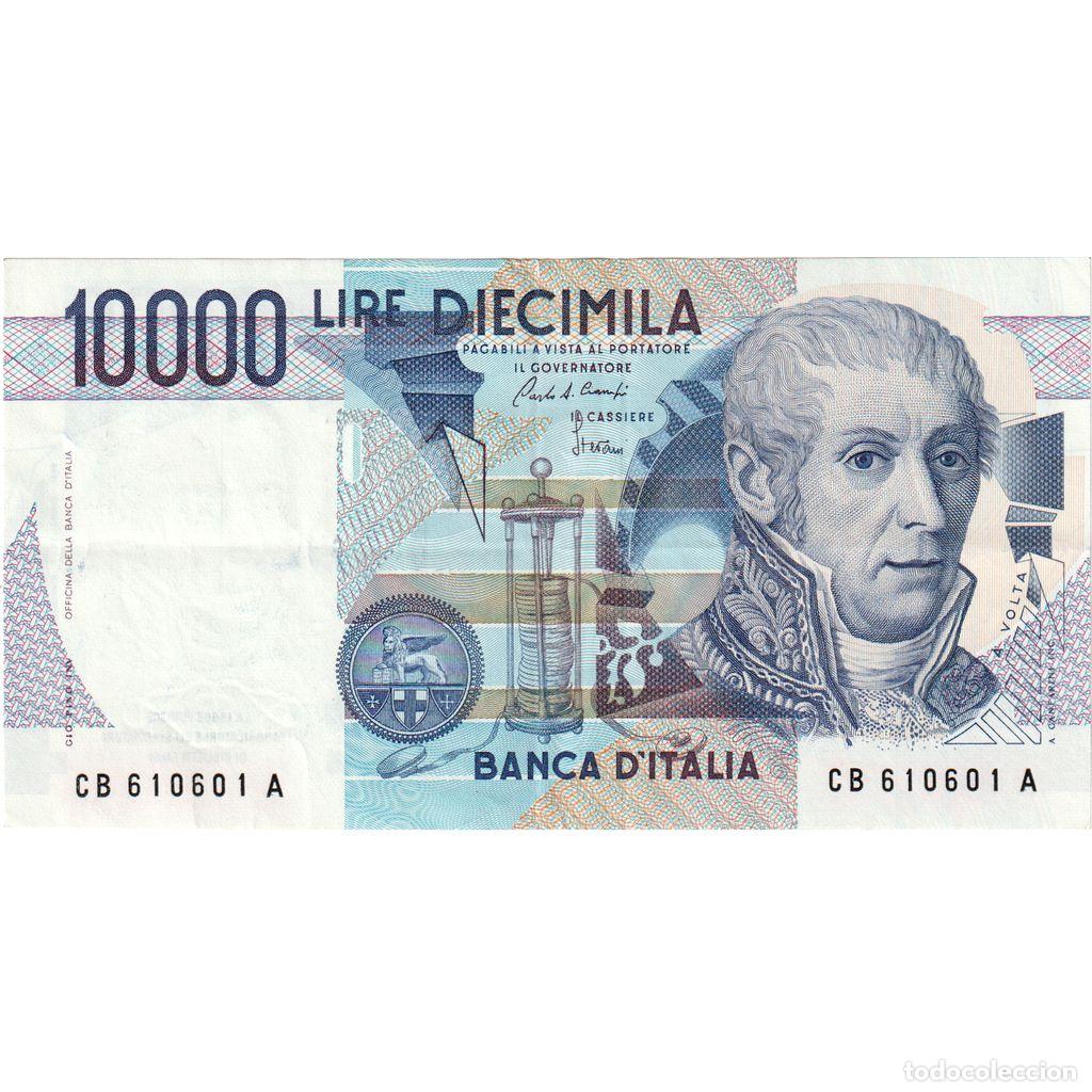 Notas Internacionais: [#196422] 10,000 Lire, 1984, Italia, 1984-09-03, KM:112a, BC+