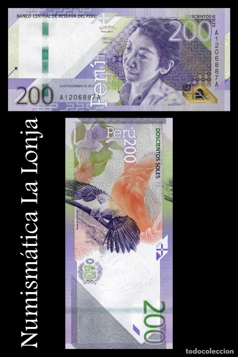 Billetes extranjeros: Per&uacute; 200 Soles 2021 Pick 200a Sc Unc - Foto 1