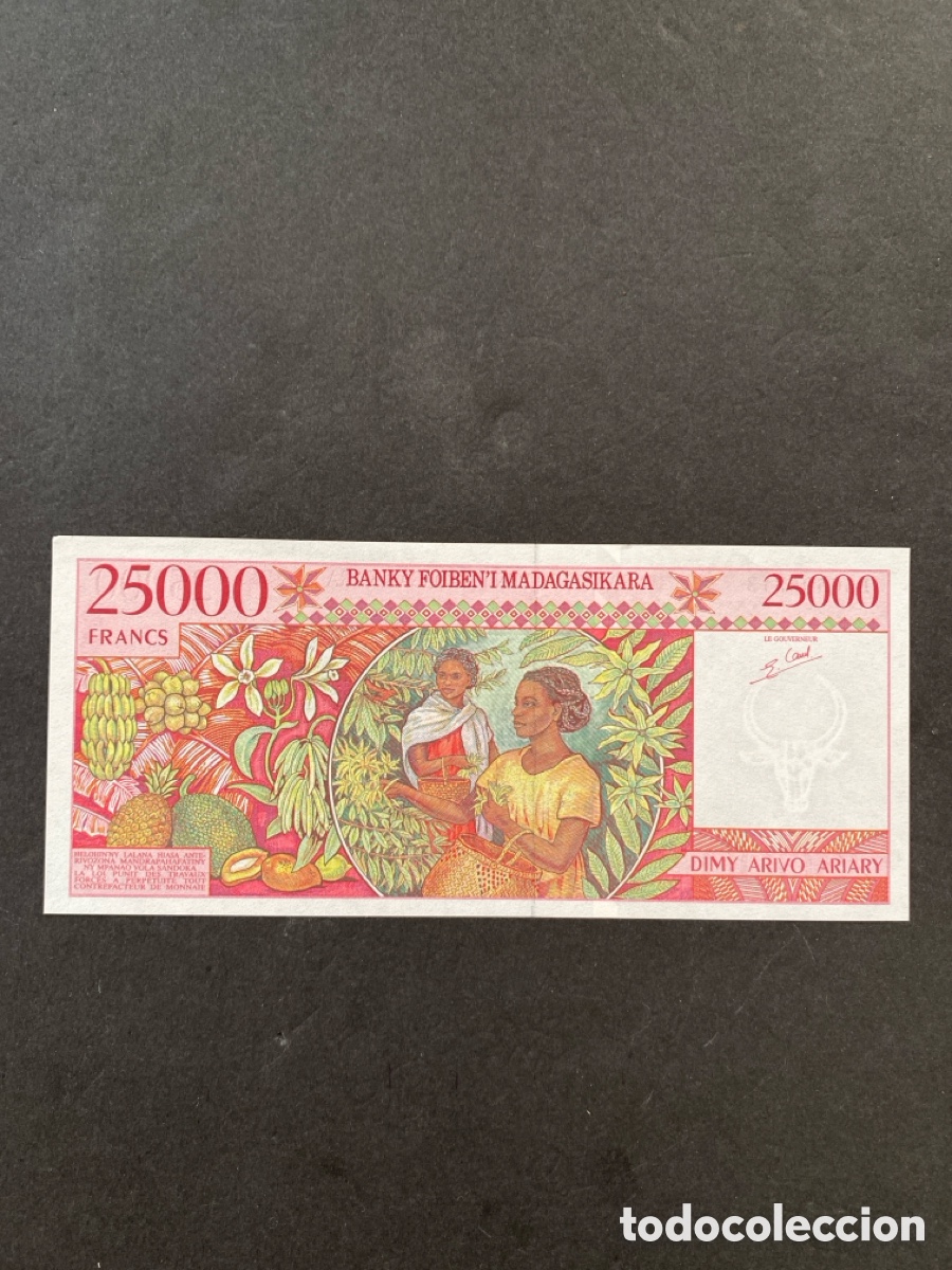 Billetes extranjeros: Billete de Madagascar - Foto 2