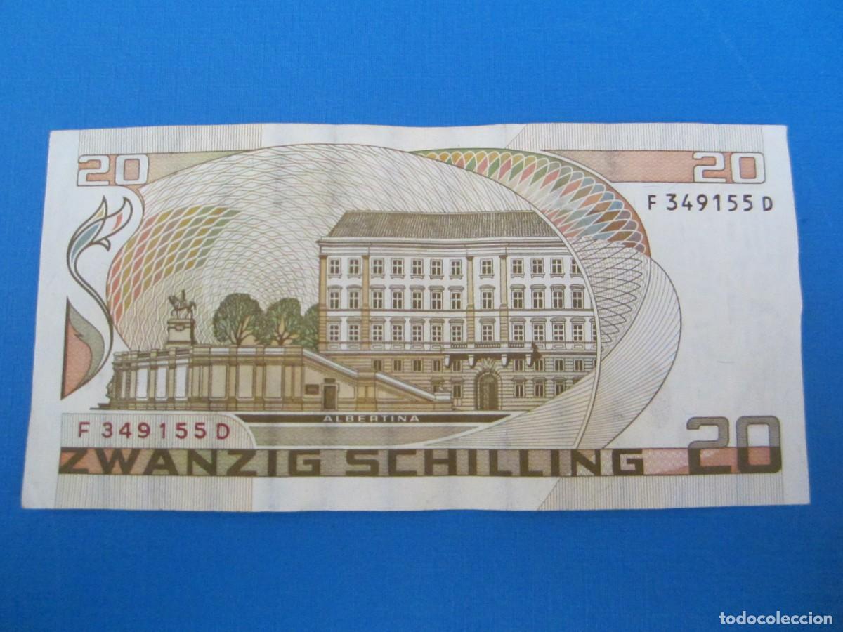 Billetes extranjeros: BILLETE DE 20 SCHILLING DE AUSTRIA - Foto 2