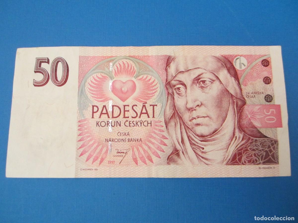 Billetes extranjeros: BILLETE DE 50 CORONAS DE LA REPUBLICA CHECA - Foto 1