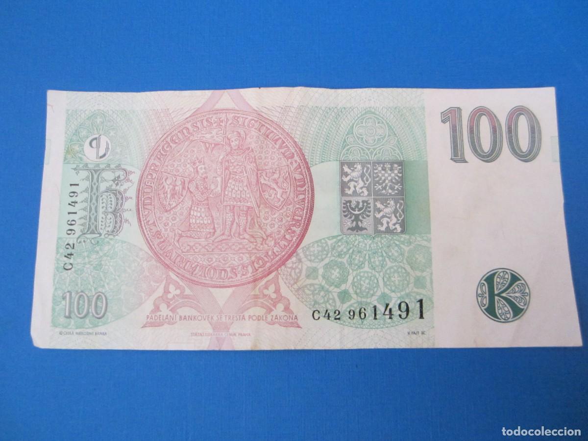 Billetes extranjeros: BILLETE DE 100 CORONAS DE LA REPUBLICA CHECA - Foto 2