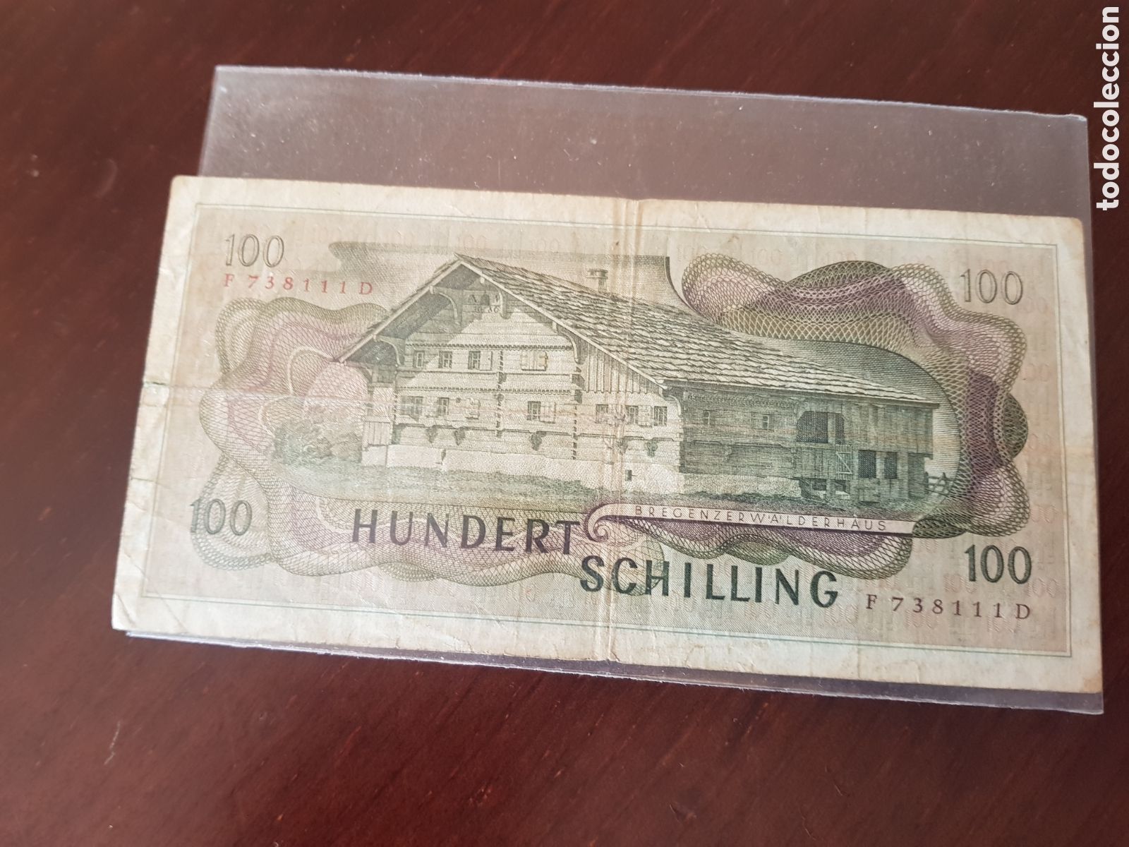 Billetes extranjeros: 100 shingins austria - Foto 2
