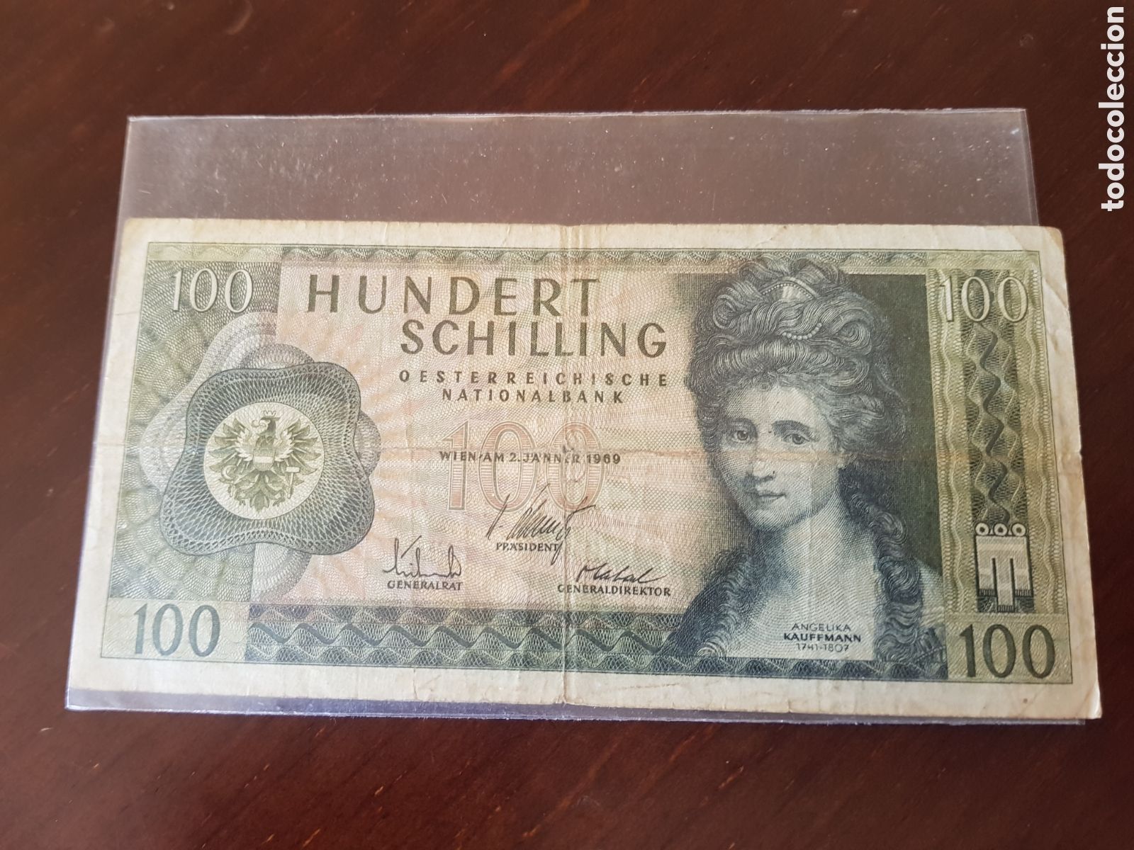 Billetes extranjeros: 100 shingins austria - Foto 1