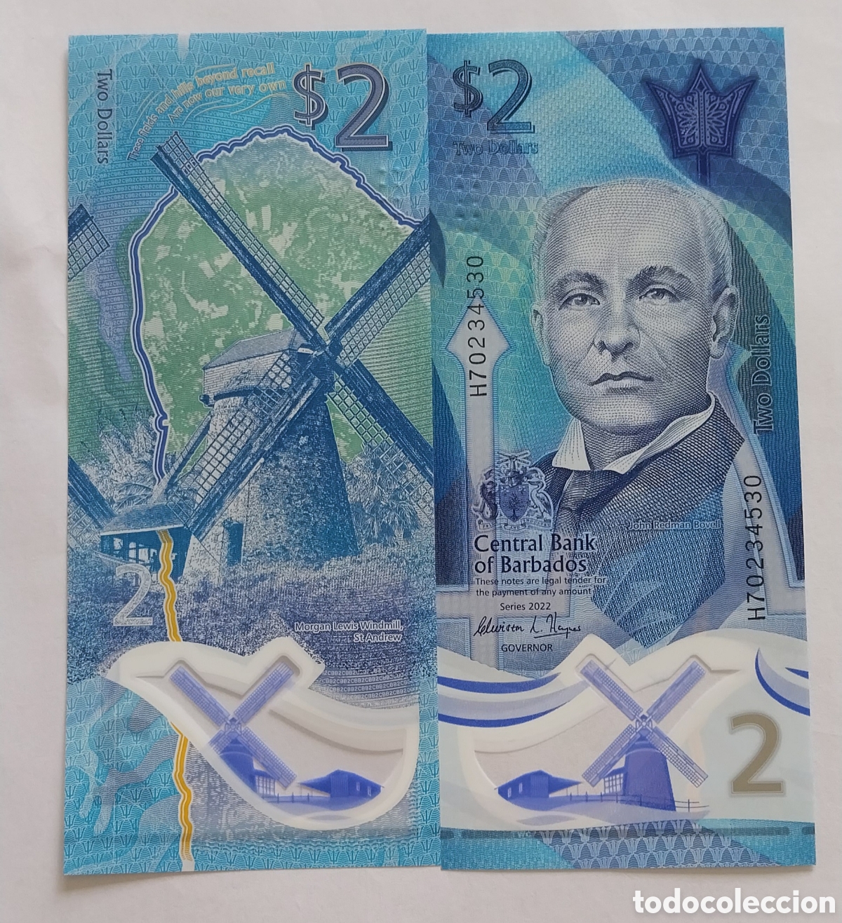 Billetes extranjeros: Billete barbados polimero original % sin circular - Foto 1
