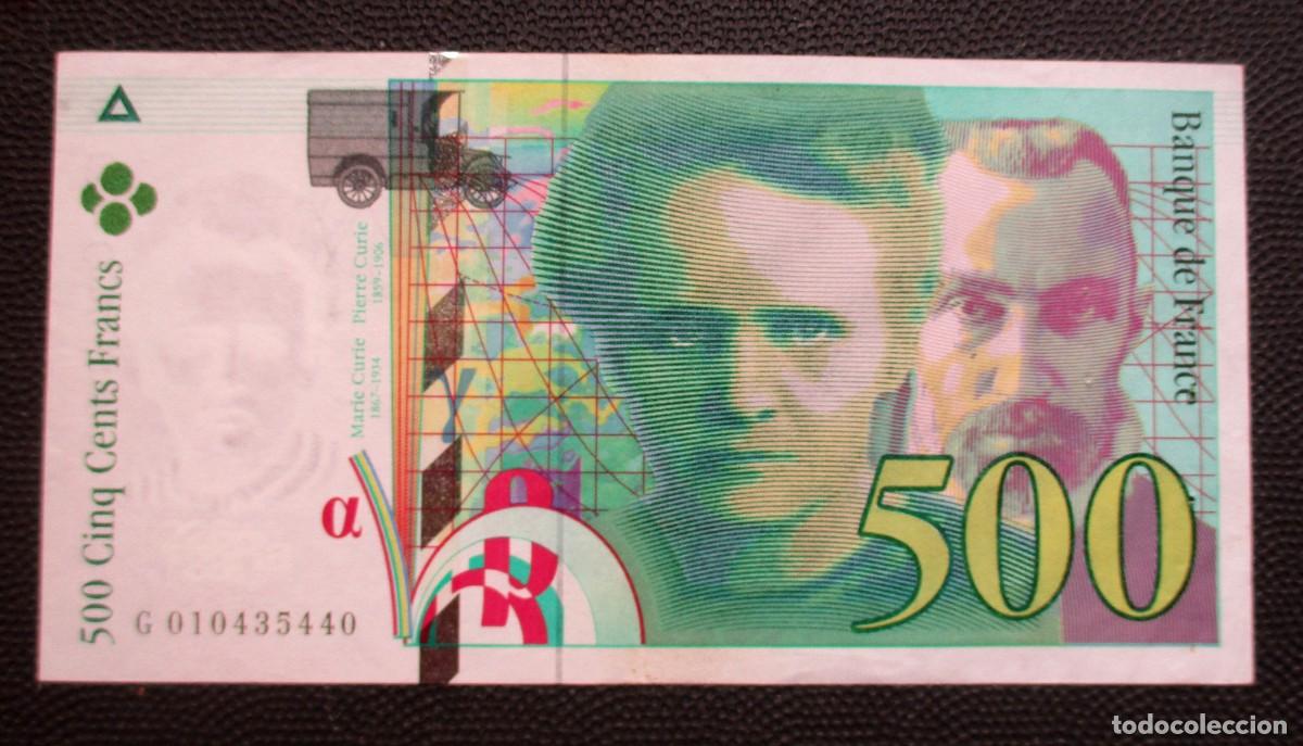 Billetes extranjeros: FRANCIA 500 FRANCOS 1994 -MBC+- (REF. 308) - Foto 1