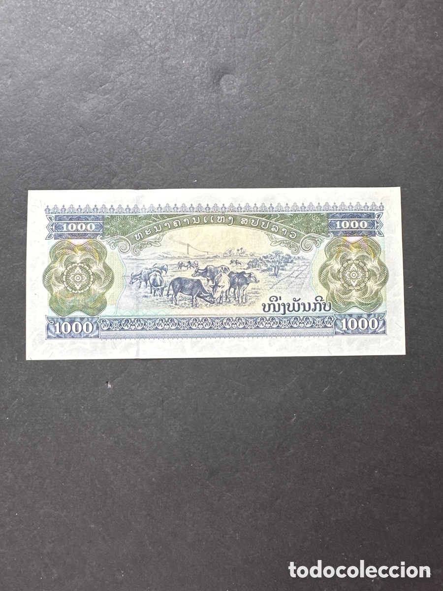 Billetes extranjeros: Billete de Laos de 1000 kip a&ntilde;o 2003 - Foto 2