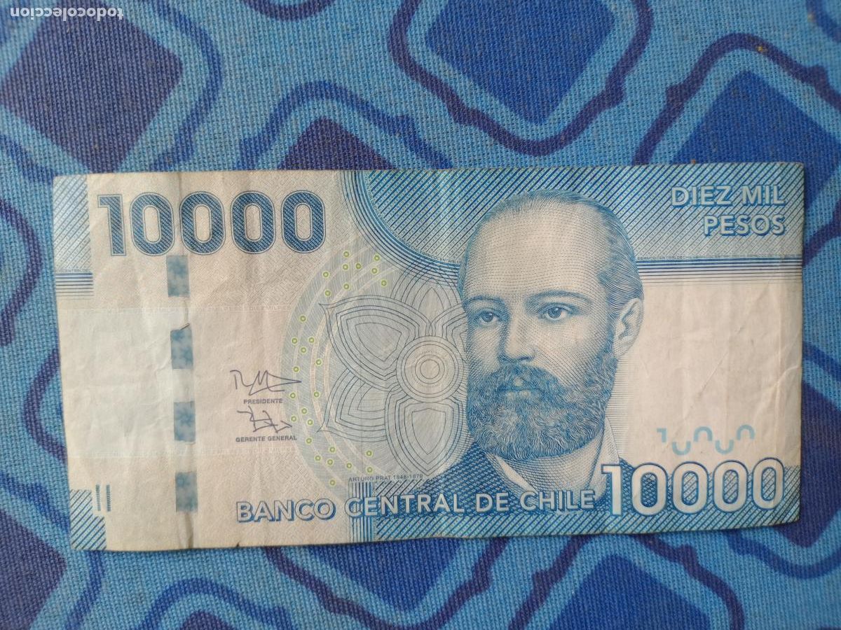 Billetes extranjeros: Chile. 10000 pesos de 2012 - Foto 1