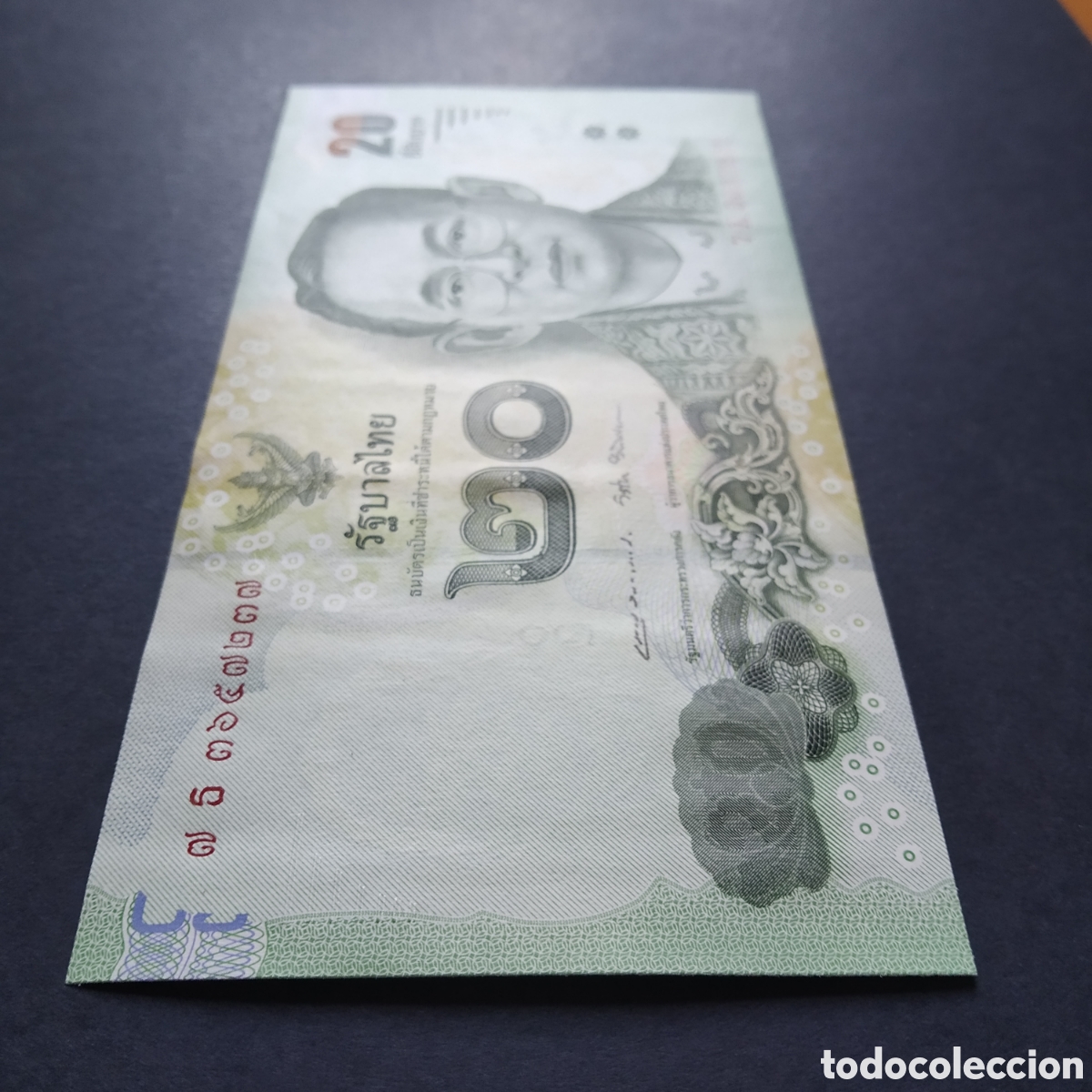 Billetes extranjeros: BILLETE - TAILANDIA 20 BATH 2017 (SC) - Foto 4