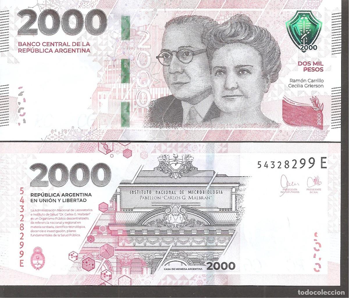 Billetes extranjeros: ARGENTINA 2000 PESOS 2023 SC/UNC - Foto 1