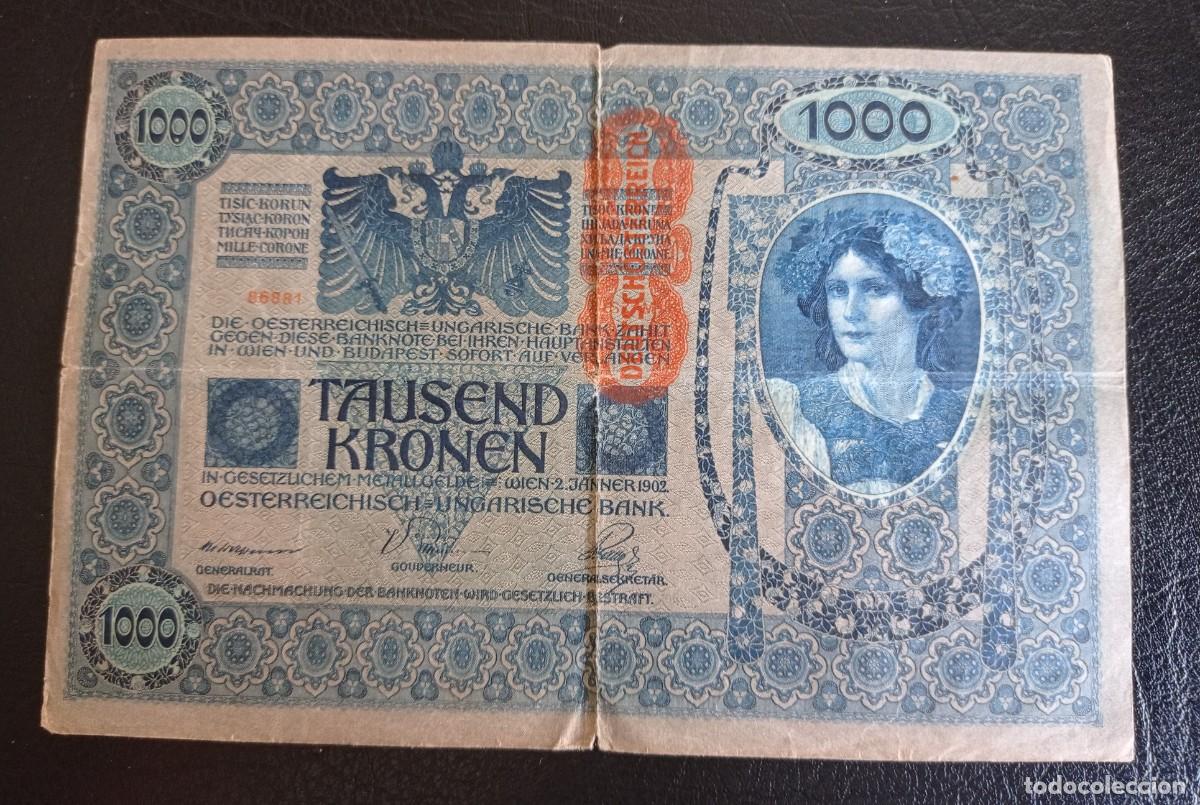 Billetes extranjeros: AUSTRIA - BILLETE 1000 CORONAS 1902. - Foto 1
