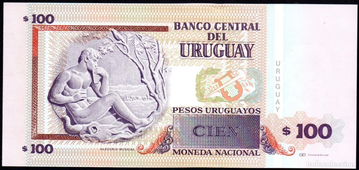 Billetes extranjeros: URUGUAY - 100 PESOS 2006 - S/C - Foto 2