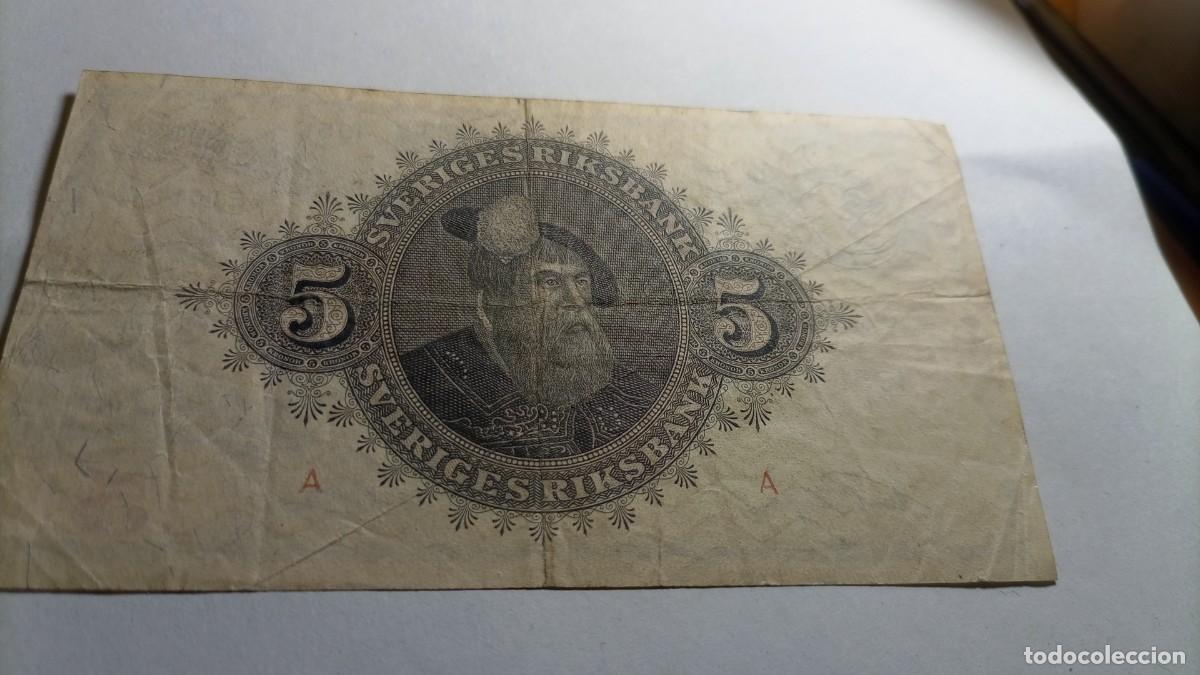 Billetes extranjeros: SUECIA - 5 KRONOR 1951 P33 - Foto 2