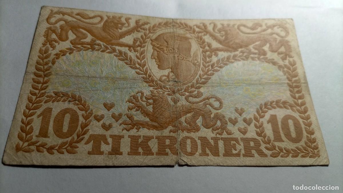 Billetes extranjeros: DINAMARCA - 10 KRONER 1939 P31 - Foto 2