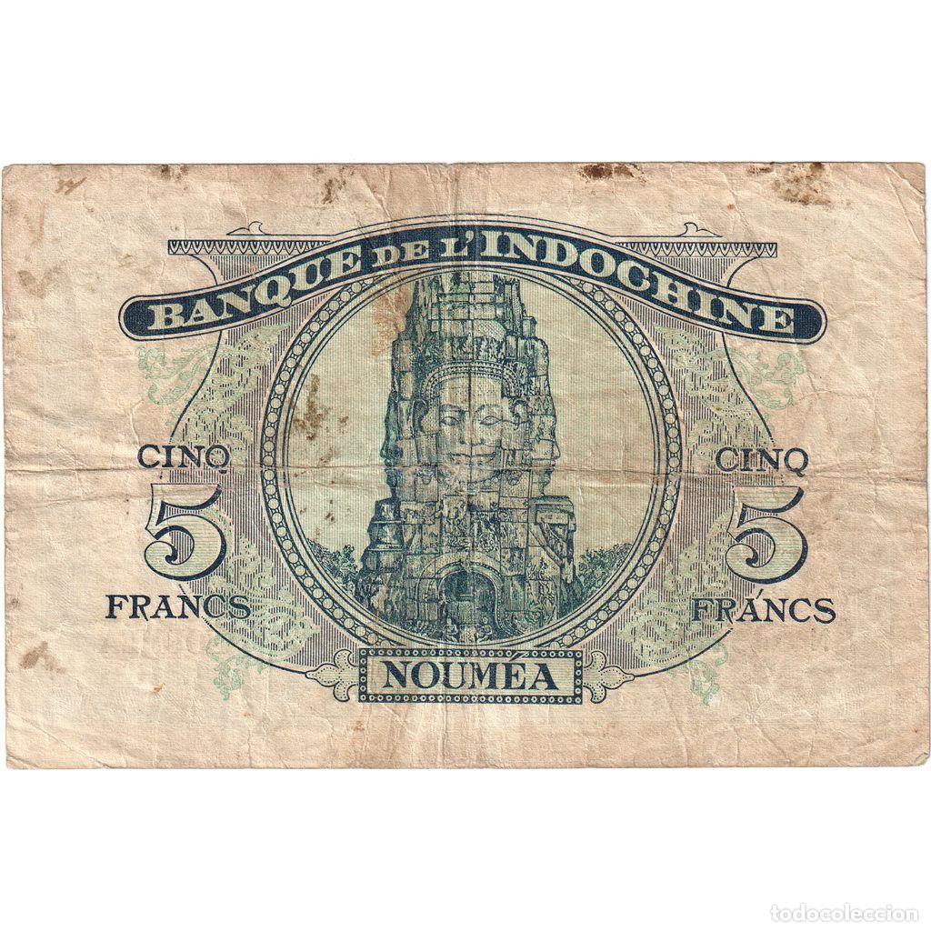 Billetes extranjeros: [#249031] Nuevas H&eacute;bridas, 5 Francs, BC - Foto 2