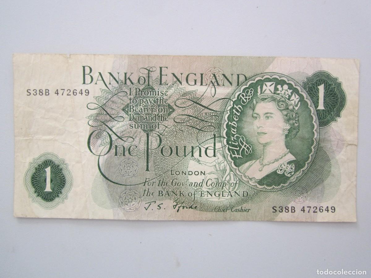 Billetes extranjeros: BILLETE DE 1 LIBRA INGLATERRA 1966-70 - Foto 1
