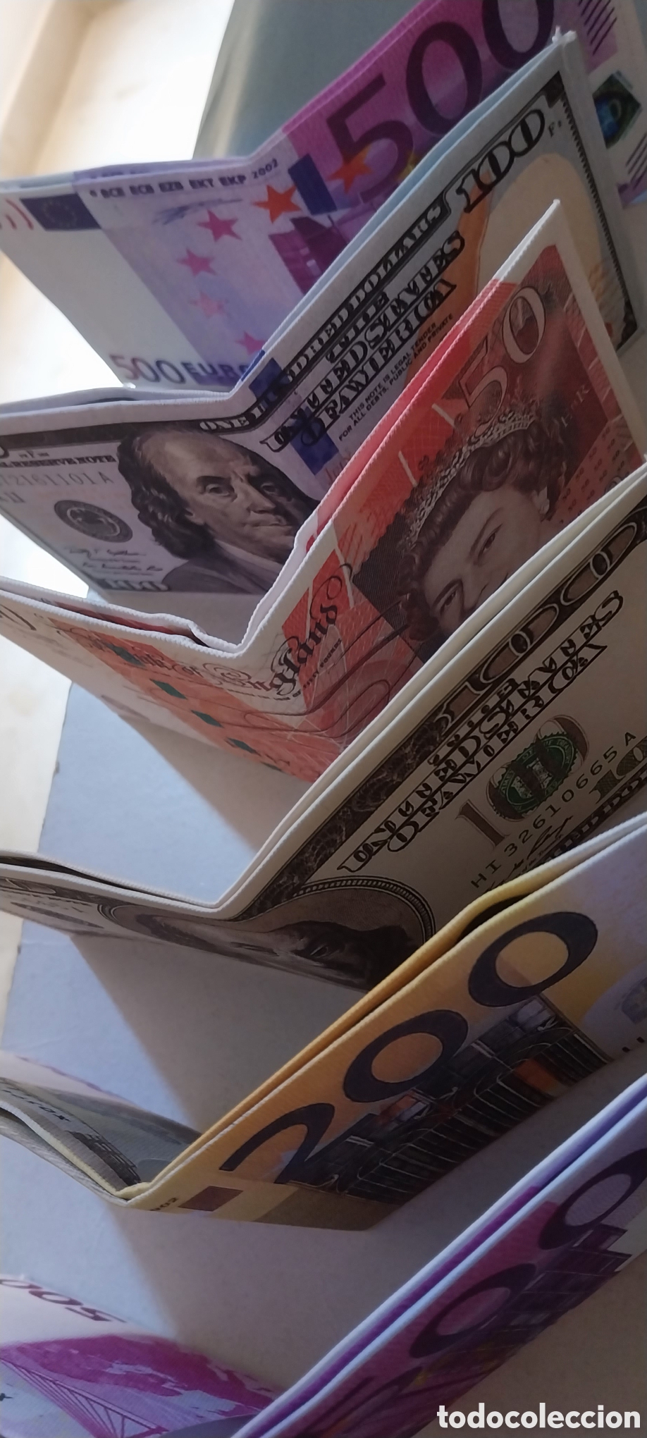 Billetes extranjeros: 1 Billetera con 10 billetes de suerte - Foto 5