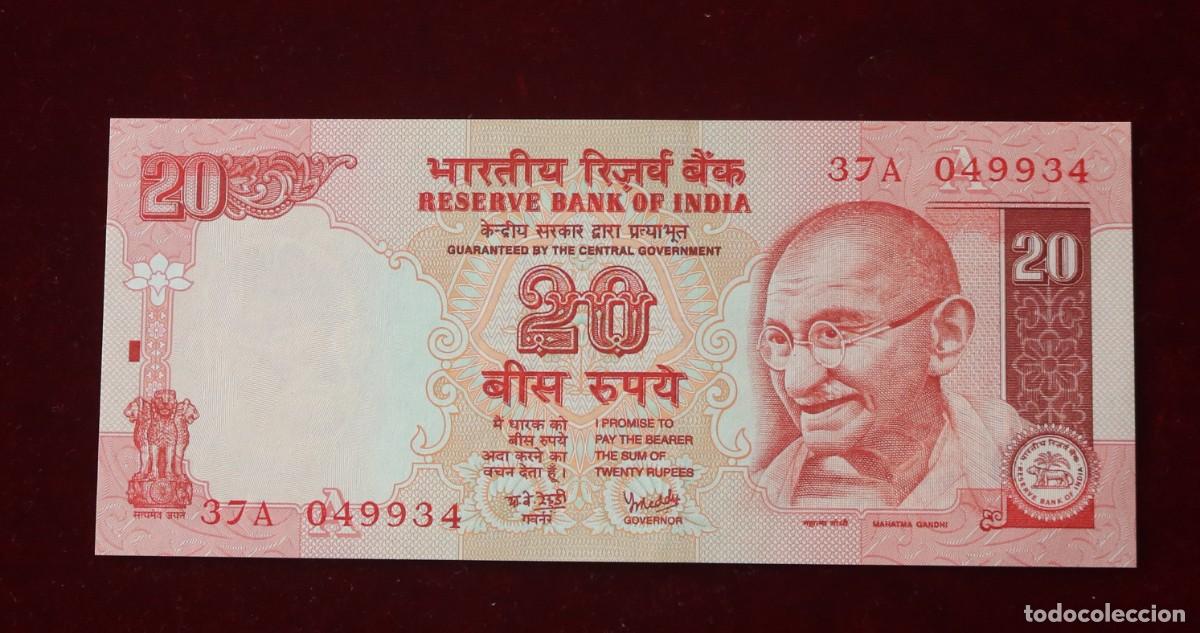 Billetes extranjeros: 20 RUPIAS 2002 INDIA P#89Ae. SC / UNC. - Foto 1