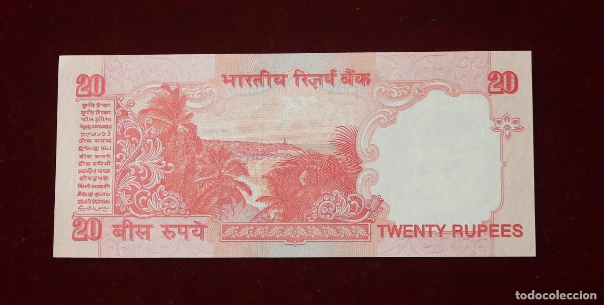 Billetes extranjeros: 20 RUPIAS 2002 INDIA P#89Ae. SC / UNC. - Foto 2