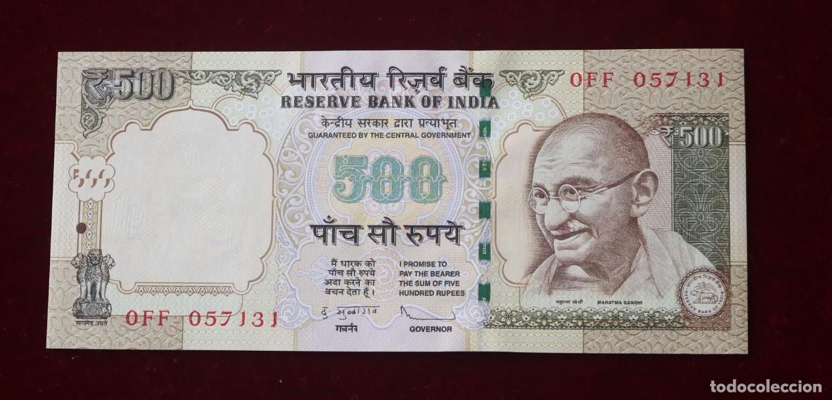 Billetes extranjeros: 500 RUPIAS 2012 INDIA P#106B. SC / UNC. - Foto 1