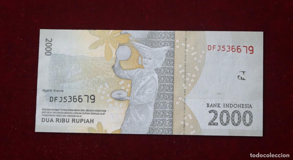 Billetes extranjeros: 2000 RUPIAS 2016 (2017) INDONESIA P#155B. SC / UNC. - Foto 2