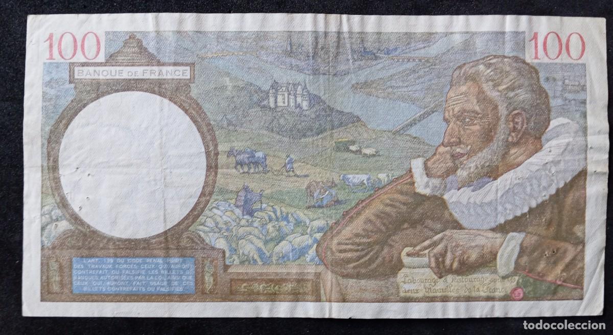 Billetes extranjeros: Francia 100 francos 1941 pick 94 (MBC) - Foto 2